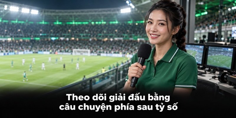 Theo dõi giải đấu bằng câu chuyện phía sau tỷ số